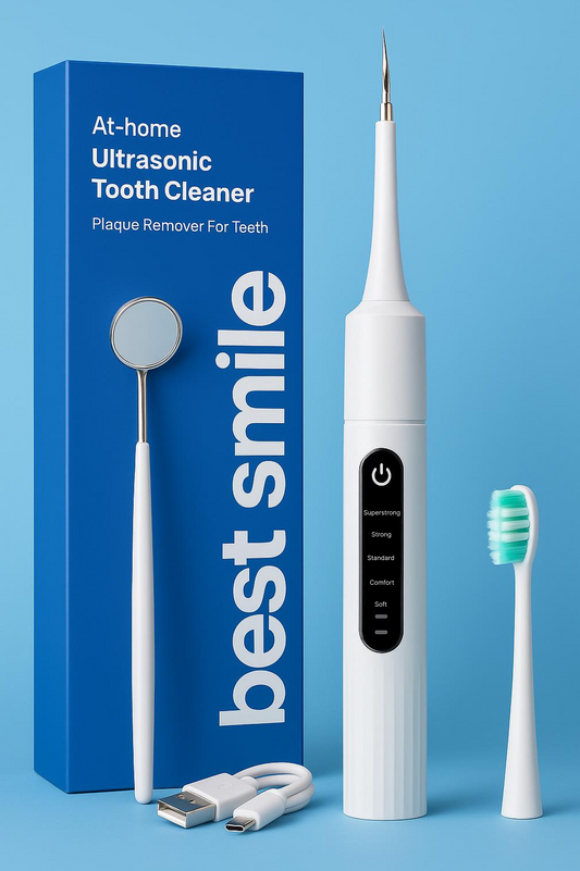 Ultrasonic Tooth Cleaner - Remove Plaque & Stains At Home
